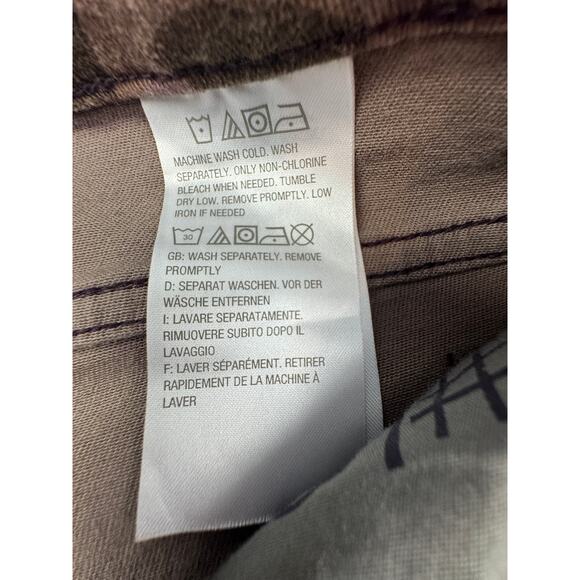 LOGO Lori Goldstein Abstract Camo Print Stretch Jeans Women's Size 10 - Picture 7 of 8